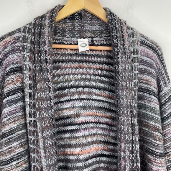 Anthropologie Cardigan XS Akemi Kin Alpaca Wool Open Front Longline Oversized - Picture 4 of 13